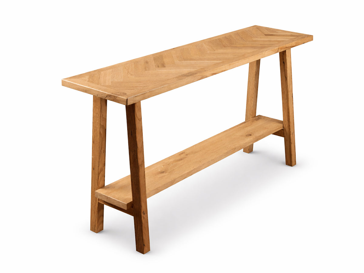 Woodhors Herringbone console table