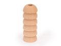 Woodhors Stacked Ring candle holder in natural finish