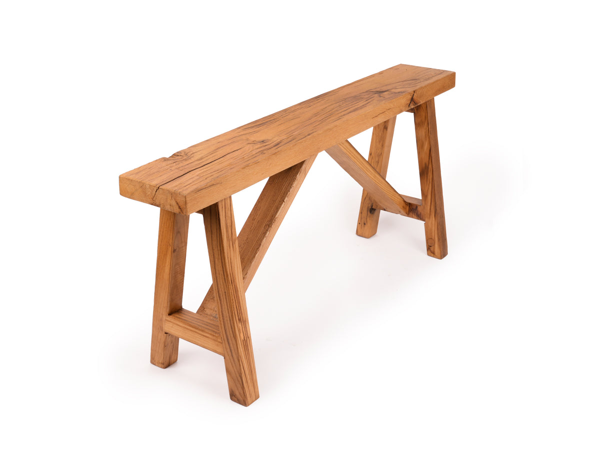 Woodhors Trestle wood bench